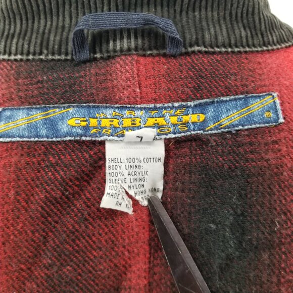 Vintage Marithe Francois Girbaud Trucker Chore Jean Jacket Corduroy Collar  Sz L - Picture 11 of 13